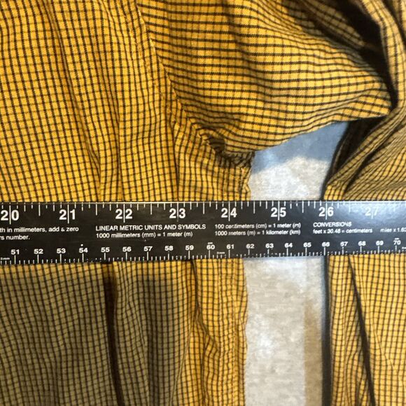 Columbia Vertex Button Down Shirt Mens‎ XXL Long Sleeve Orange Check Casual Work - Picture 13 of 14